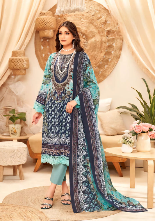Elegance that speaks for itself.
Crafted with soft fabric and detailed prints, this Pakistani suit is your perfect pick for comfort and class. 🌷